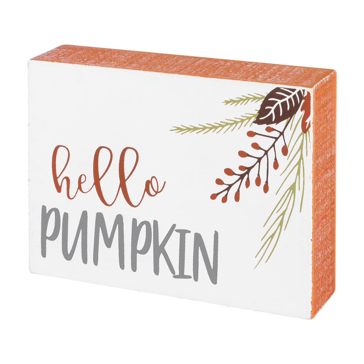 CA-4368 - Hello Pumpkin Weathered Block