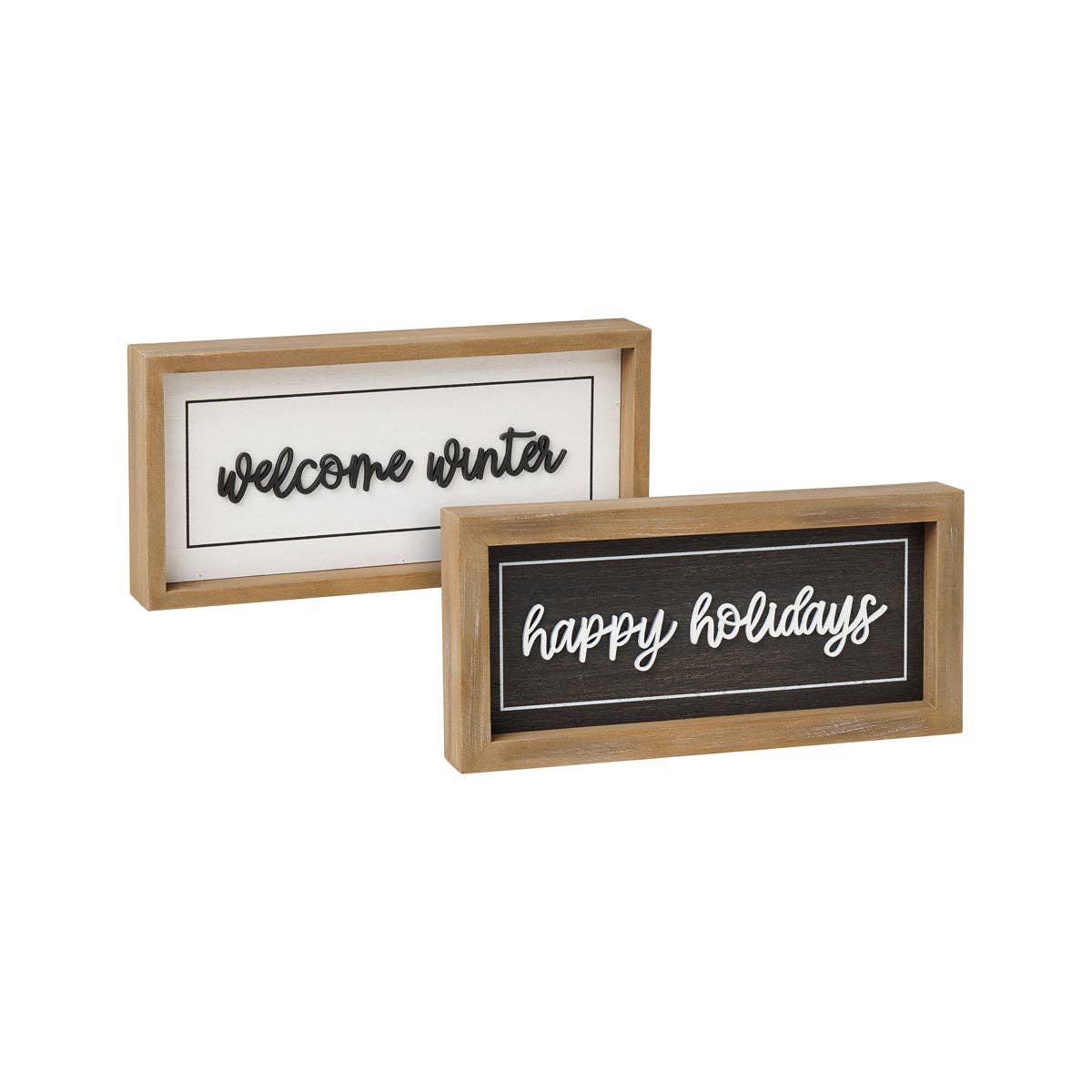 FR-3545 - Holidays/Winter Christmas Framed Sign (Reversible)