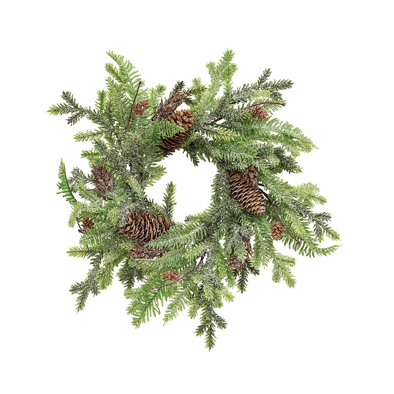 Glittering Millwood Pine Candle Ring - 4.5"