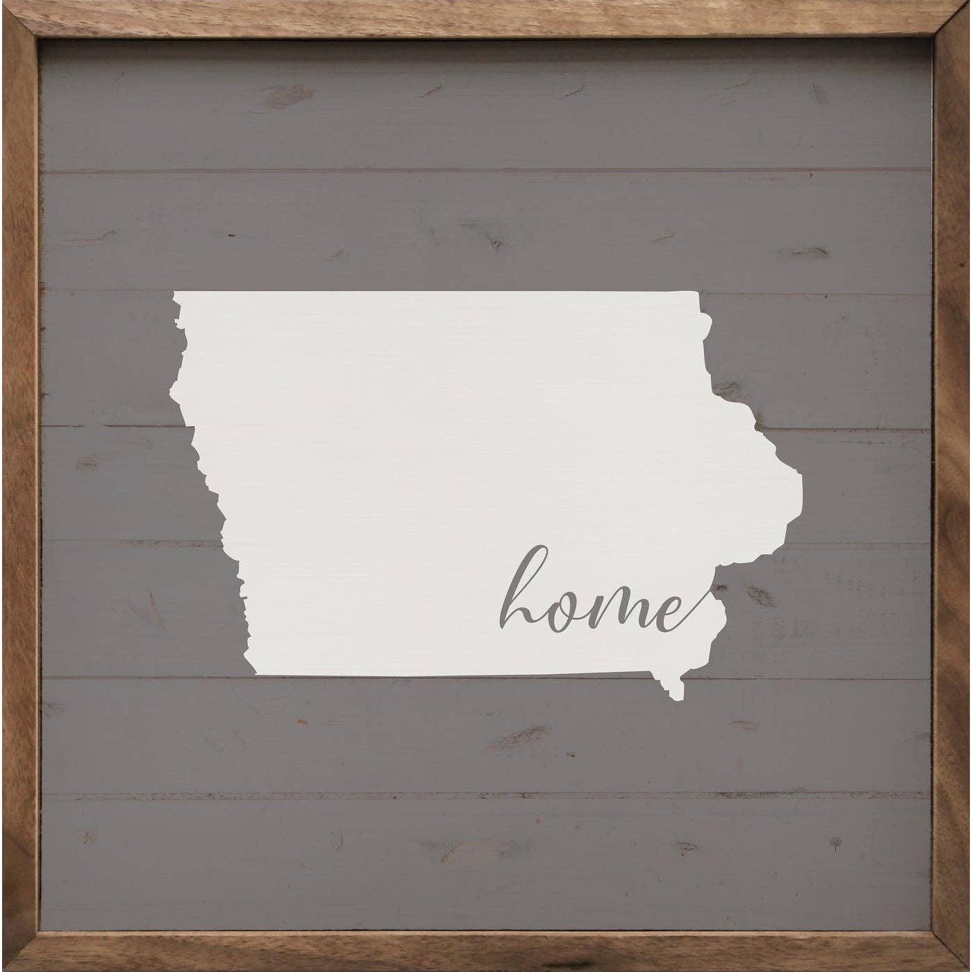 Personalized State Home Gray