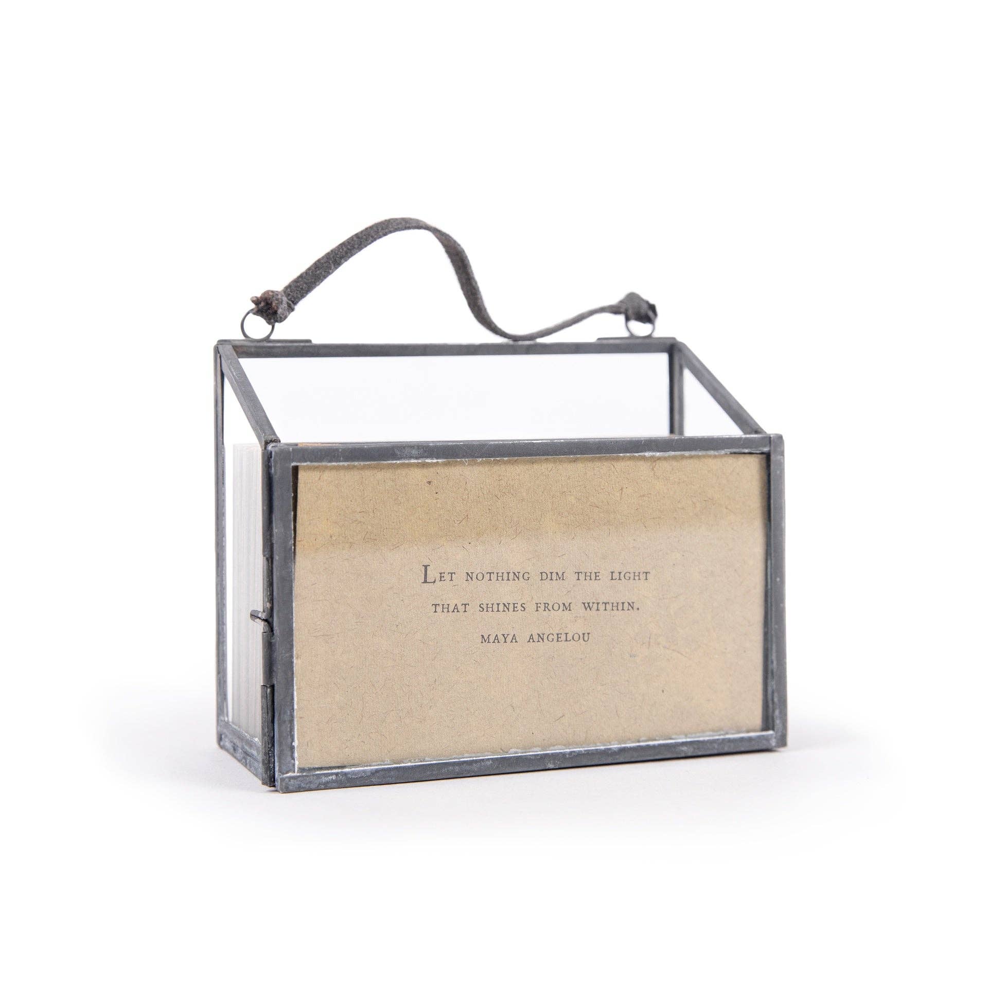 Picture Frame and notecard Holder with 50 gathered thoughts notecards gift set