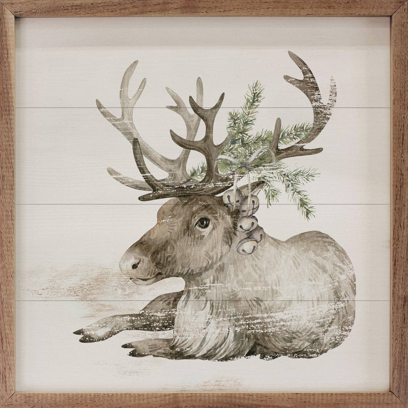 Reindeer With Pine Whitewash