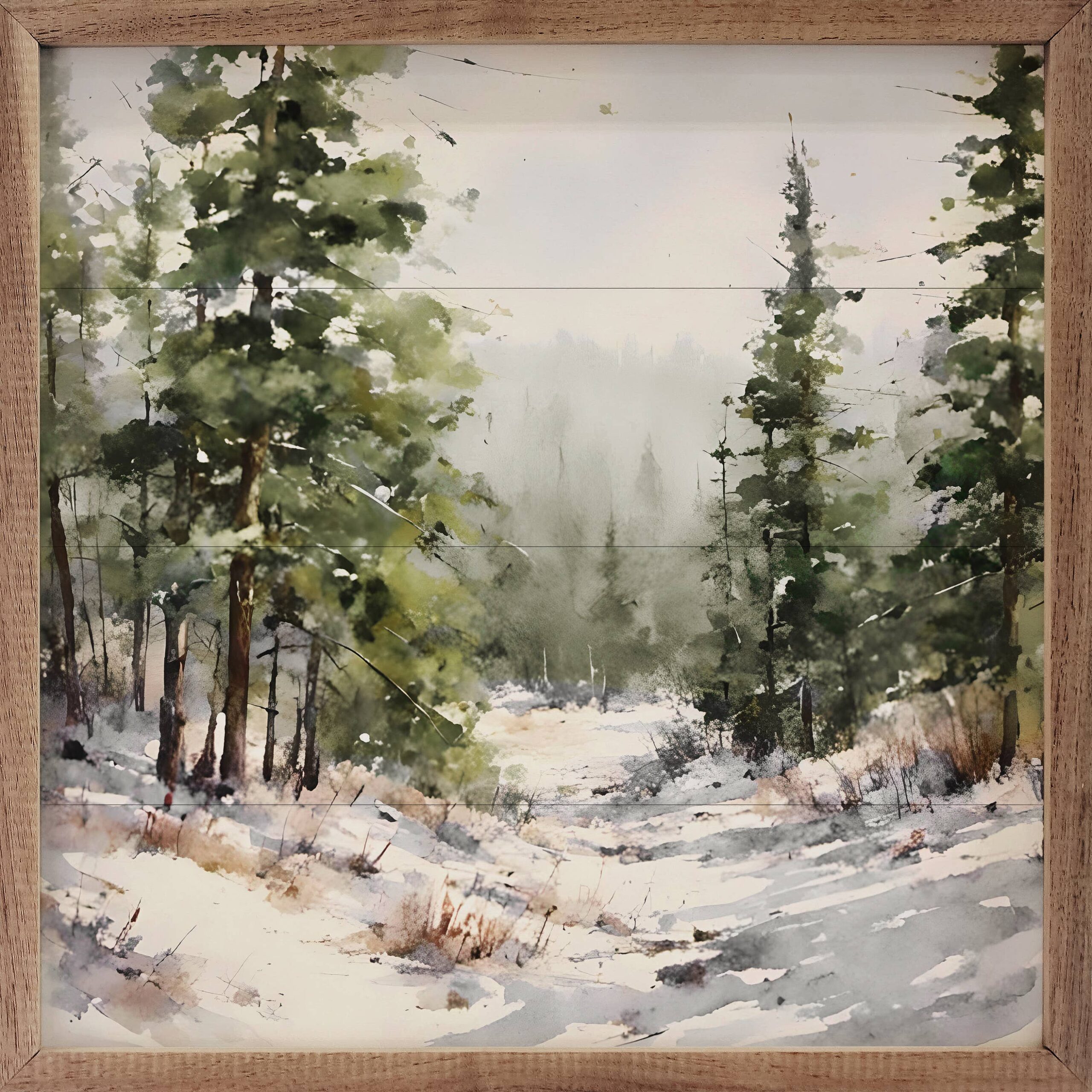 Timber Snowy Path
